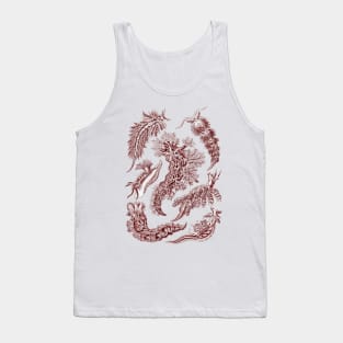 Ernst Haeckel Nudibranchia Sea Slug Red Tank Top